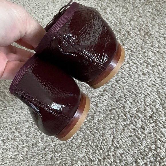 Mansur Gavriel Maroon Leather Flats - Picture 9 of 9